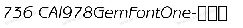 736 CAI978GemFontOne字体转换